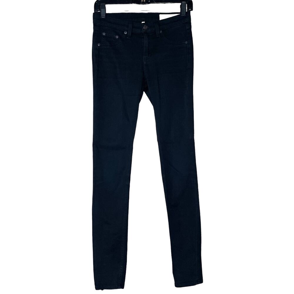 Rag & Bone Legging Skinny Jeans Pants Black Plush Size 26